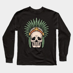 Skull hair Long Sleeve T-Shirt